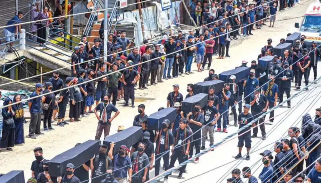 manipur coffin rally